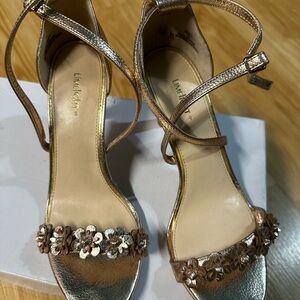 Limelight Shiny Gold Strappy Heels